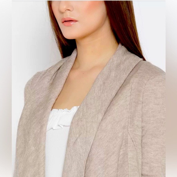 BNWT FOREVER 21 OPEN FRONT HI LOW OATMEAL BEIGE KNIT CARDIGAN SIZE MEDIUM - Picture 3 of 12